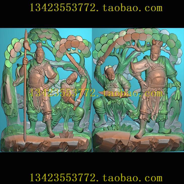 A精雕图灰度图扫描图深雕古建图新款人物祈求吉庆48-63