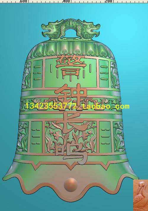 单张价精雕图警钟长鸣草龙木雕图石雕图带线条图库灰度图可议价