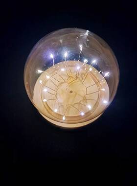 水晶球蒲公英修复破损自配玻璃罩水晶球饰品玻璃卡口圆球配件