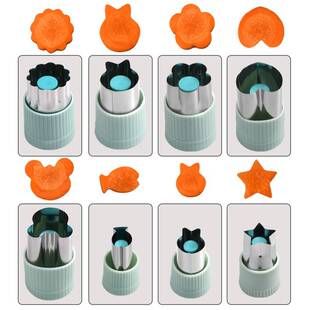 不锈钢胡萝卜造型器蔬菜水果切花器压花模印花模具做宝宝蝴蝶面片