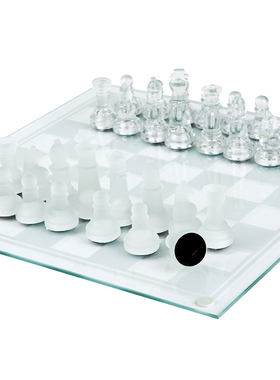 国际象棋棋盘新款儿童象棋比赛专用学生玻璃国际chess益智游戏棋