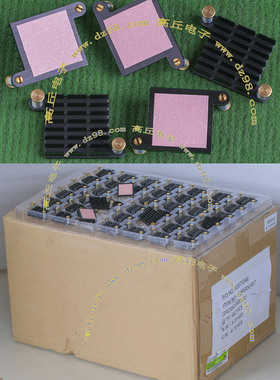 全新 带铜固定扣30x30x9 11.5克带导热垫散热器 黑色铝合金散热片
