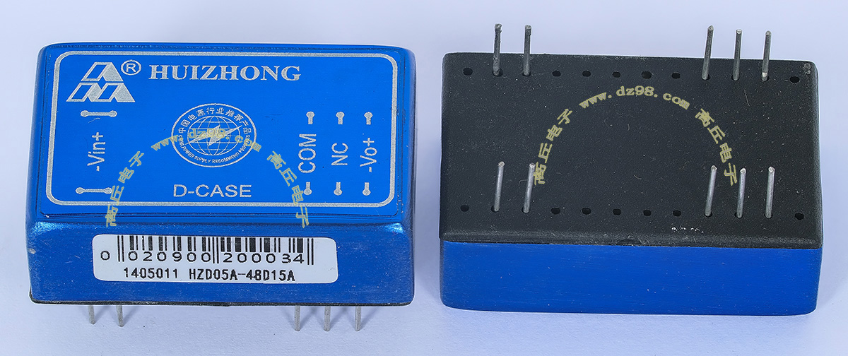 HZD05A-48D15A 36-72VDC转正负15V 5W电源模块