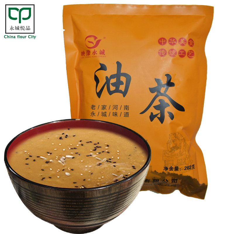 壶冲油茶永城特色小吃早点早饭咸汤豆腐皮芝麻面筋花生汤 实发2包