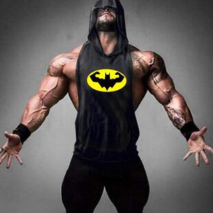 健身伙伴健身背心运动跑步宽松篮球服无袖连帽坎肩速干透气上衣男