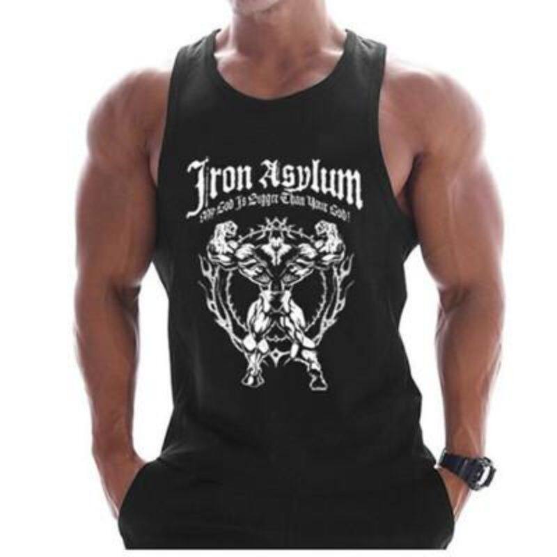 重磅美式背心男外穿粗螺纹棉健身紧身运动透气匪帮西海岸嘻哈打底