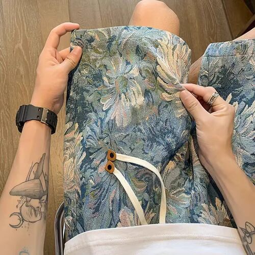美式短裤男夏季潮牌ins沙滩裤