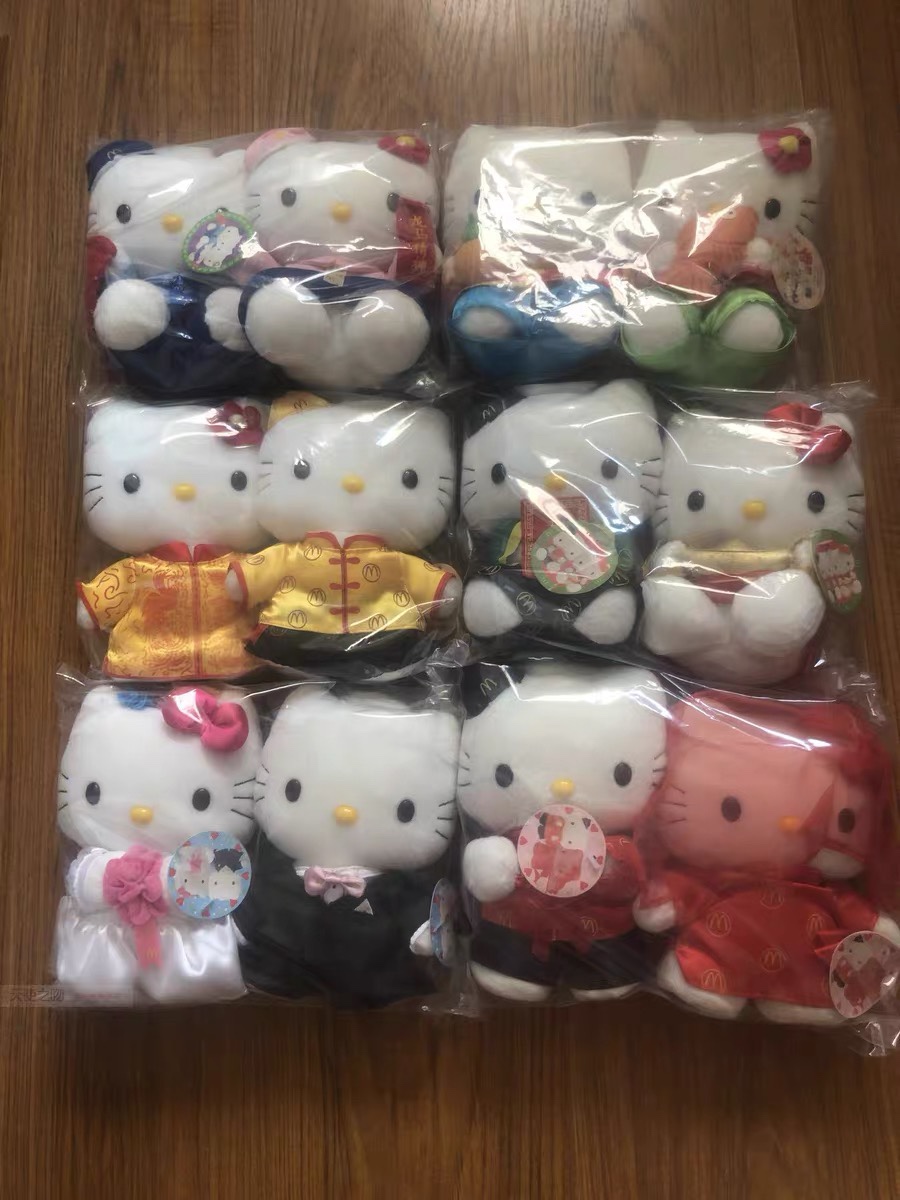 2002年麦当劳国内千禧之恋Hello Kitty全套6对12只带吊牌新娘新郎 节庆用品/礼品 圣诞装饰品 原图主图