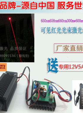 650nm658nm660nm300mw600mw1200mw高亮度红光光束激光模组激光器