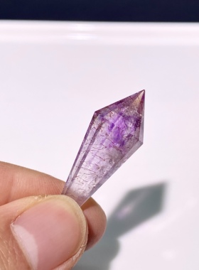 天然水晶 紫超七彼岸花灵摆吊坠 水晶挂件 毛衣链项链 一物一图