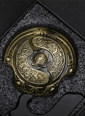 DOTA2刀塔Ti6  Ti8 Ti9不朽盾冠军盾1000级1:8全金属复刻版摆件