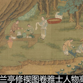 FDS清代樊圻兰亭修禊图卷雅士人物高清素材资料参考1 1.76GB