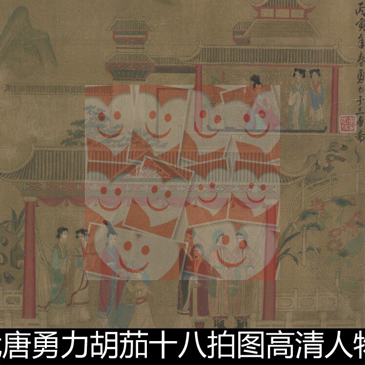 WFV近现代唐勇力胡茄十八拍图高清人物素材资料参考1