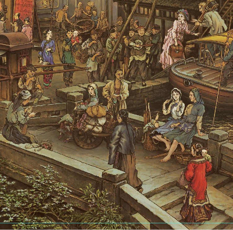 江南民国风情录市井长卷精品南乡旧梦高清素材参考 1.89G TIF格式