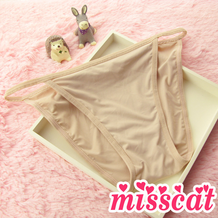 牛奶丝夏天系带比基尼高叉内裤女士中低腰芭蕾体操练功服打底透气,女士内衣/男士内衣/家居服,女三角裤,淘宝优惠券,粉丝福利购,淘宝优惠卷