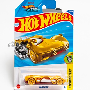 黄色 KICK 风火轮合金小跑车 SLIDE 116号