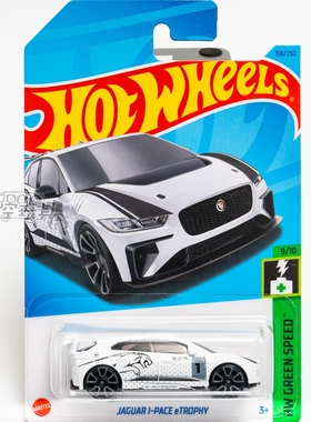 158号 JAGUAR I-PACE eTROPHY 捷豹 白色 美泰风火轮合金小跑车