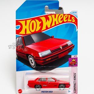 41号 PROTON SAGA 红色 美泰风火轮合金小跑车