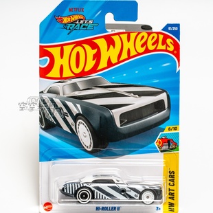 超宝61号 HI-ROLLER II黑底白条纹色 风火轮合金小跑车