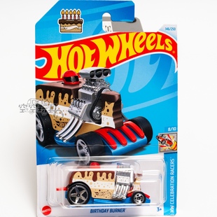 146号 BIRTHDAY BURNER 蛋糕车 咖啡色 美泰风火轮合金小跑车