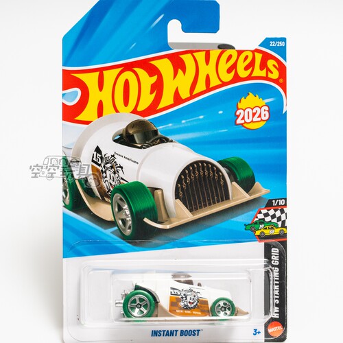 22号 INSTANT BOOST 白色 风火轮合金小跑车