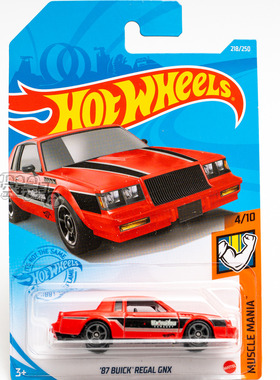 218号 '87 BUICK REGAL GNX 别克红色 美泰风火轮合金小跑车