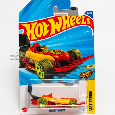 85号 STREET WIENER 热狗车 红铲子色 风火轮合金小跑车