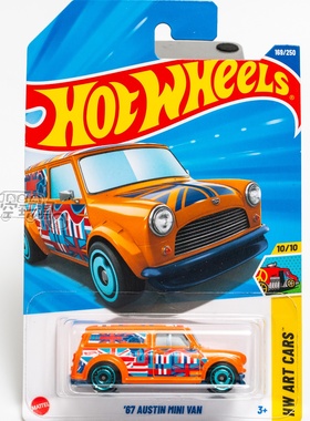 169号 '67 AUSTIN MINI VAN 奥斯汀 橙色 风火轮合金小跑车