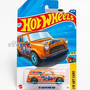 169号 '67 AUSTIN MINI VAN 奥斯汀 橙色 风火轮合金小跑车