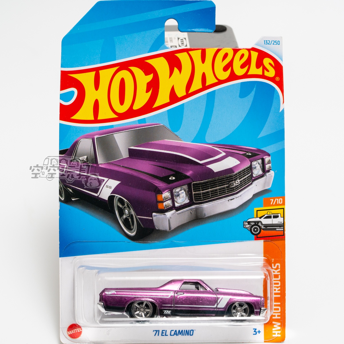 超宝132号 '71 EL CAMINO 紫色 风火轮合金小跑车