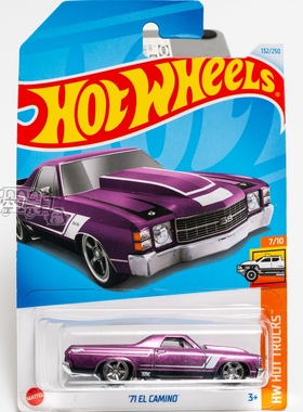 超宝132号 '71 EL CAMINO 紫色 风火轮合金小跑车