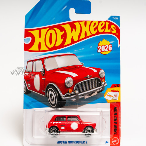 71号 AUSTIN MINI COOPER S 奥斯汀 红色 风火轮合金小跑车