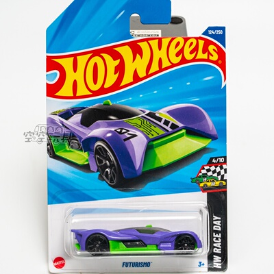 124号 FUTURISMO 紫绿色 风火轮合金小跑车
