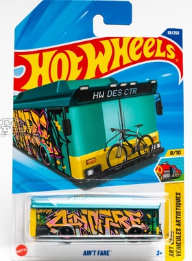 88号 AIN'T FARE 巴士 翠绿色 风火轮合金小跑车