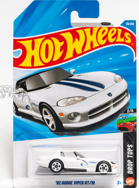 29号 '92 DODGE VIPER RT/10 道奇 普宝 白色 风火轮合金小跑车