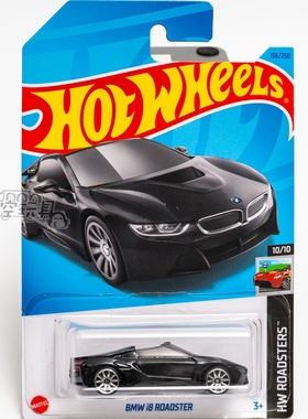 156号 BMW i8 ROADSTER 宝马 黑色 美泰风火轮合金小跑车