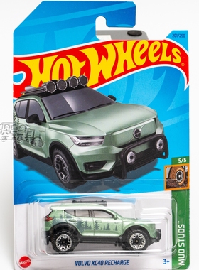 201号 VOLVO XC40 RECHARGE 沃尔沃 绿色 美泰风火轮合金小跑车
