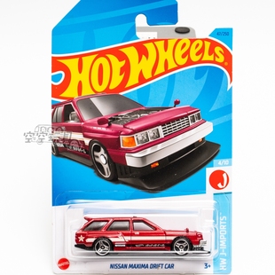 NISSAN 日产 MAXIMA CAR 酒红色风火轮合金小跑车 DRIFT 47号