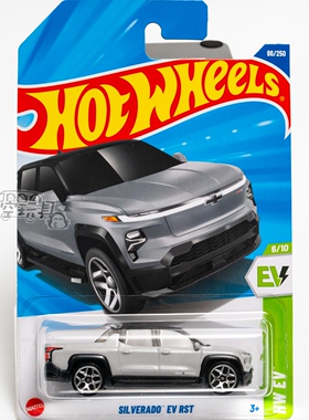 86号 SILVERADO EV RST 雪佛兰 灰色合金小跑车