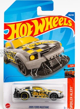 146号 2005 FORD MUSTANG 福特野马 灰色 美泰风火轮合金小跑车