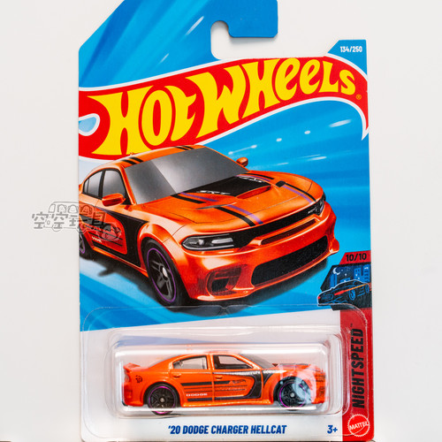 134号 '20 DODGE CHARGER HELLCAT 道奇地狱猫 橙色 风火轮小跑车