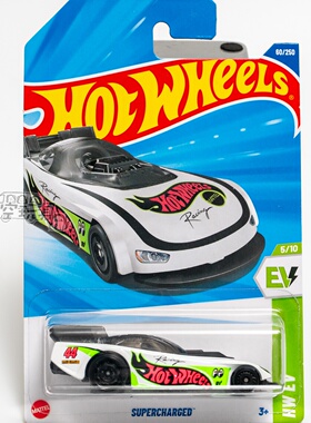 60号 SUPERCHARGED 白色 风火轮合金小跑车