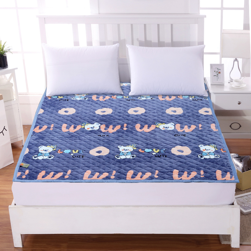 抗静电保暖牛奶绒床垫毛毯可水洗