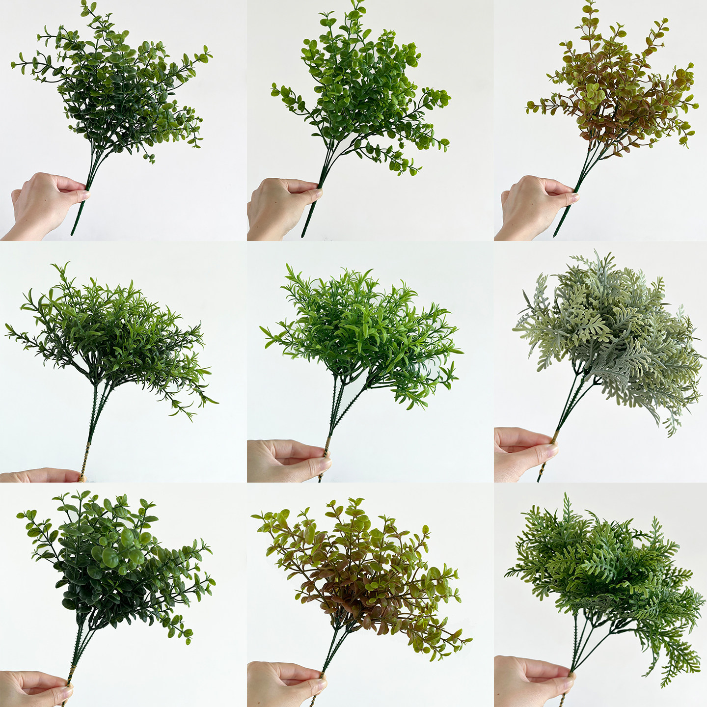 仿真绿植假植物水草瓜子叶豆瓣叶菊花叶植物墙造景装饰塑料小花草