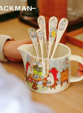 芬兰Hackman姆明咖啡勺moomin可爱卡通不锈钢搅拌勺儿童甜品勺子