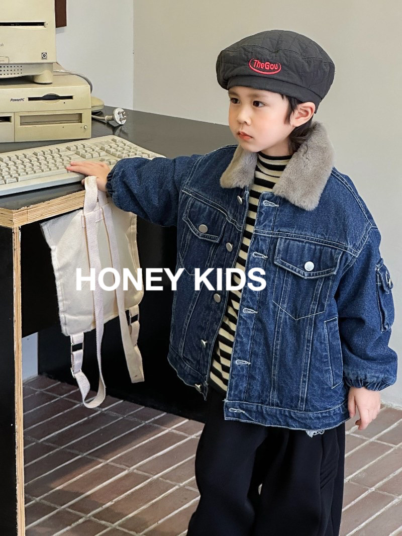 儿童牛仔加毛外套2025冬季新款韩系洋气加厚款牛仔毛领上衣棉衣潮,童装/婴儿装/亲子装,普通外套,淘宝优惠券,粉丝福利购,淘宝优惠卷