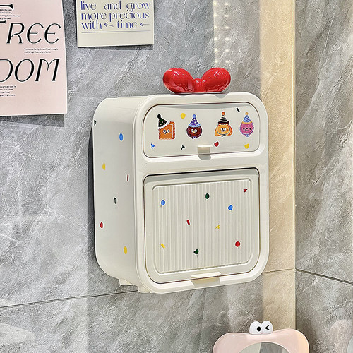 卡通可爱新纸巾盒壁挂式