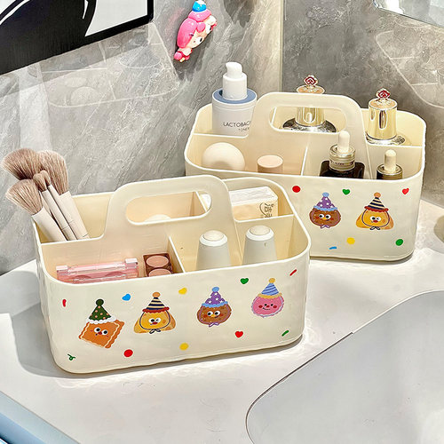 收纳盒整理盒学生宿舍文具整理盒办公室工位桌面多功能收纳神器