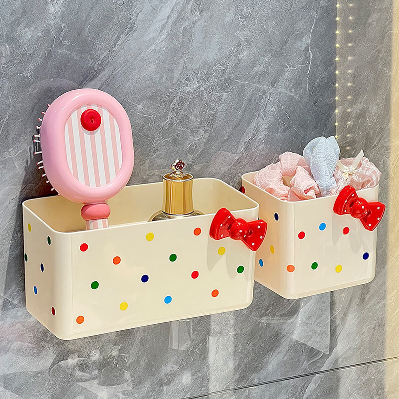 可爱废弃洗脸巾收纳盒壁挂式高颜值卫生间洗手台浴室擦脸巾置物架,收纳整理,纸巾盒,淘宝优惠券,粉丝福利购,淘宝优惠卷