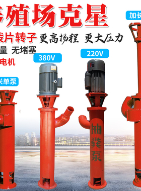 绞龙抽粪泵化粪池吸粪机立式泥浆泵无堵塞带铰刀切割螺旋泵蛟龙泵